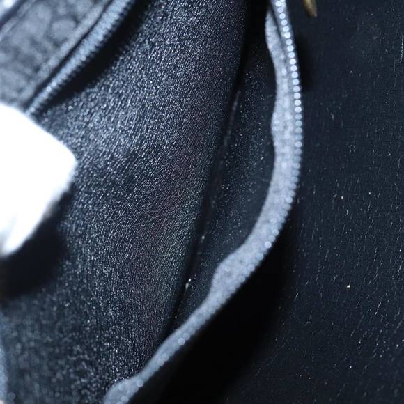 Christian Dior Trotter Canvas Chain Shoulder Bag Black Gold Auth 90397 - Picture 11 of 16